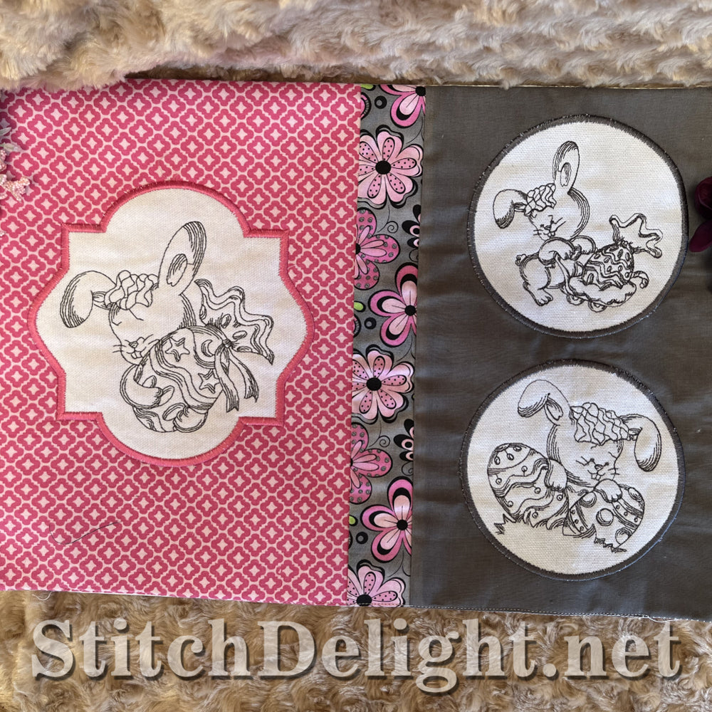 SDS4335 Redwork Easter Bunny