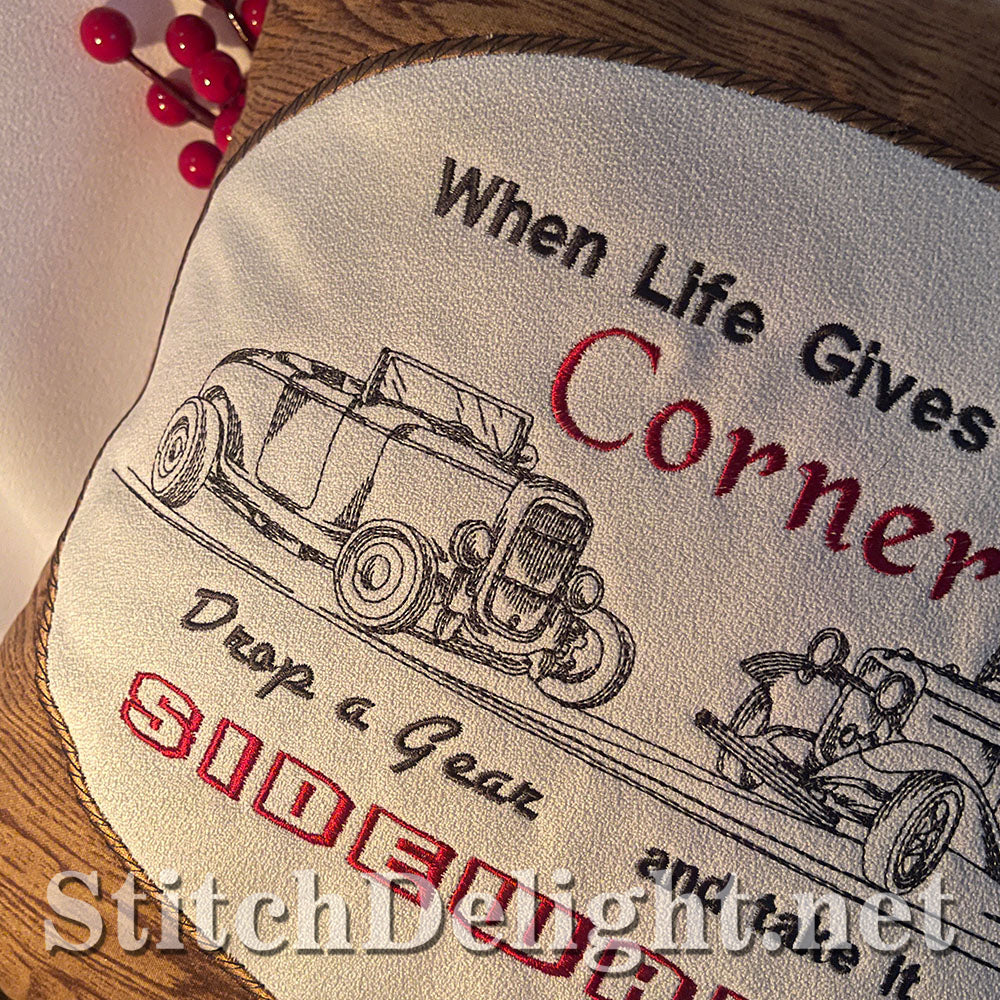 SDS4337 Vintage Redwork Cars