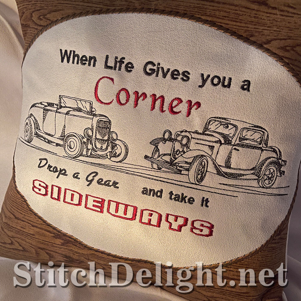 SDS4337 Vintage Redwork Cars