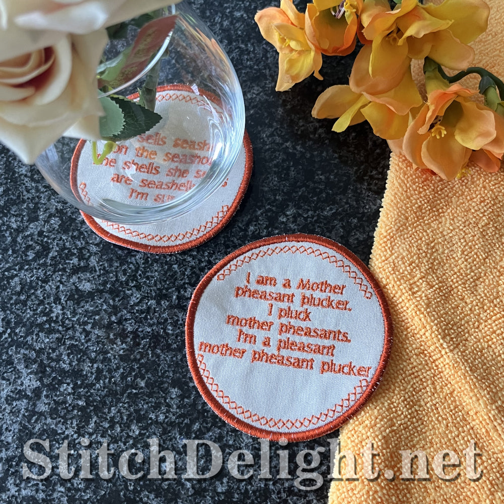 SDS4338 Tongue Twister Coaster