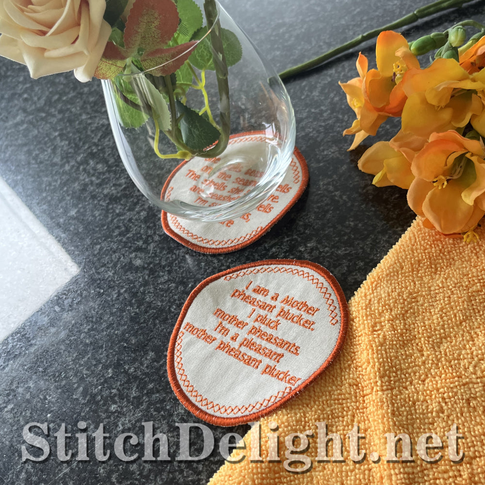 SDS4338 Tongue Twister Coaster