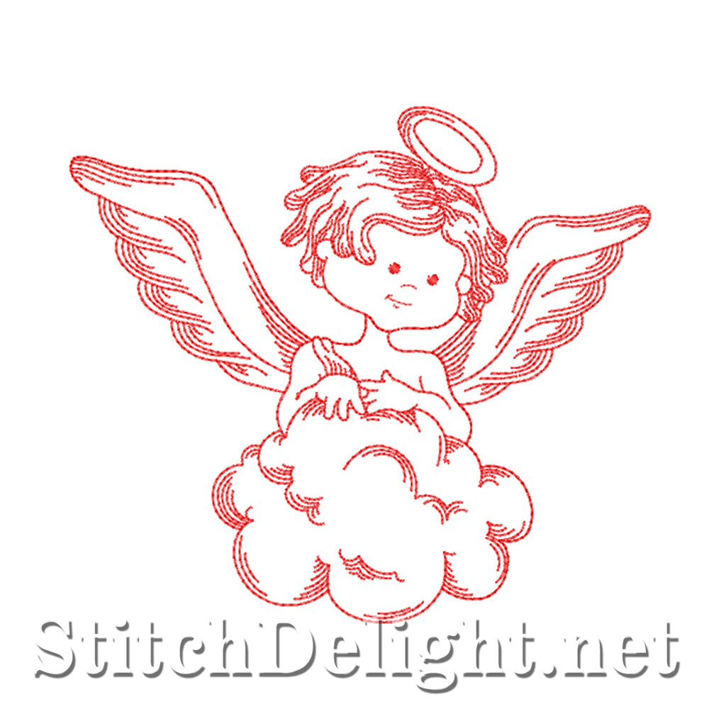 SDS4339 Redwork Angels