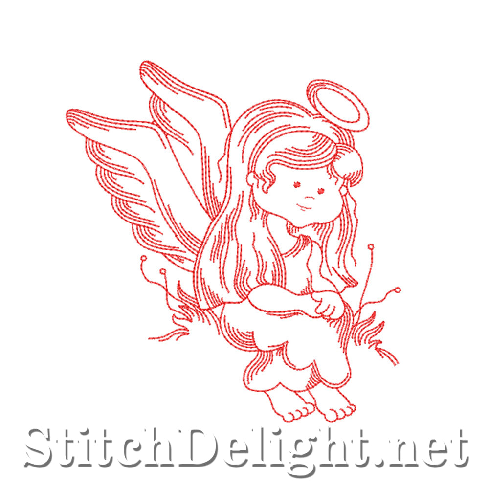 SDS4339 Redwork Angels