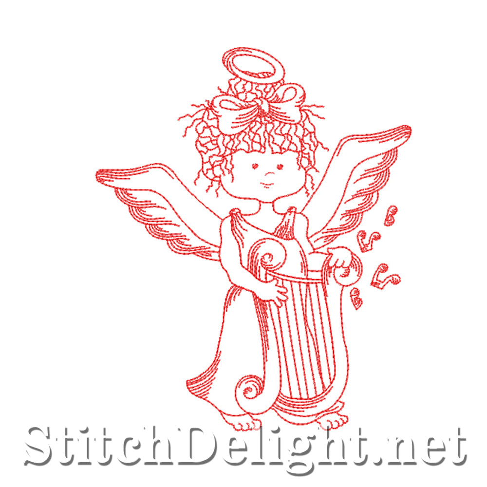 SDS4339 Redwork Angels