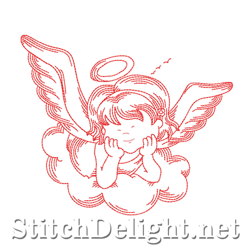 SDS4339 Redwork Angels
