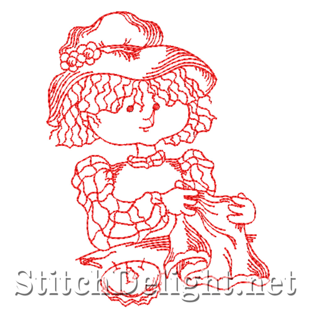 SDS4341 Redwork Sewing Sarah