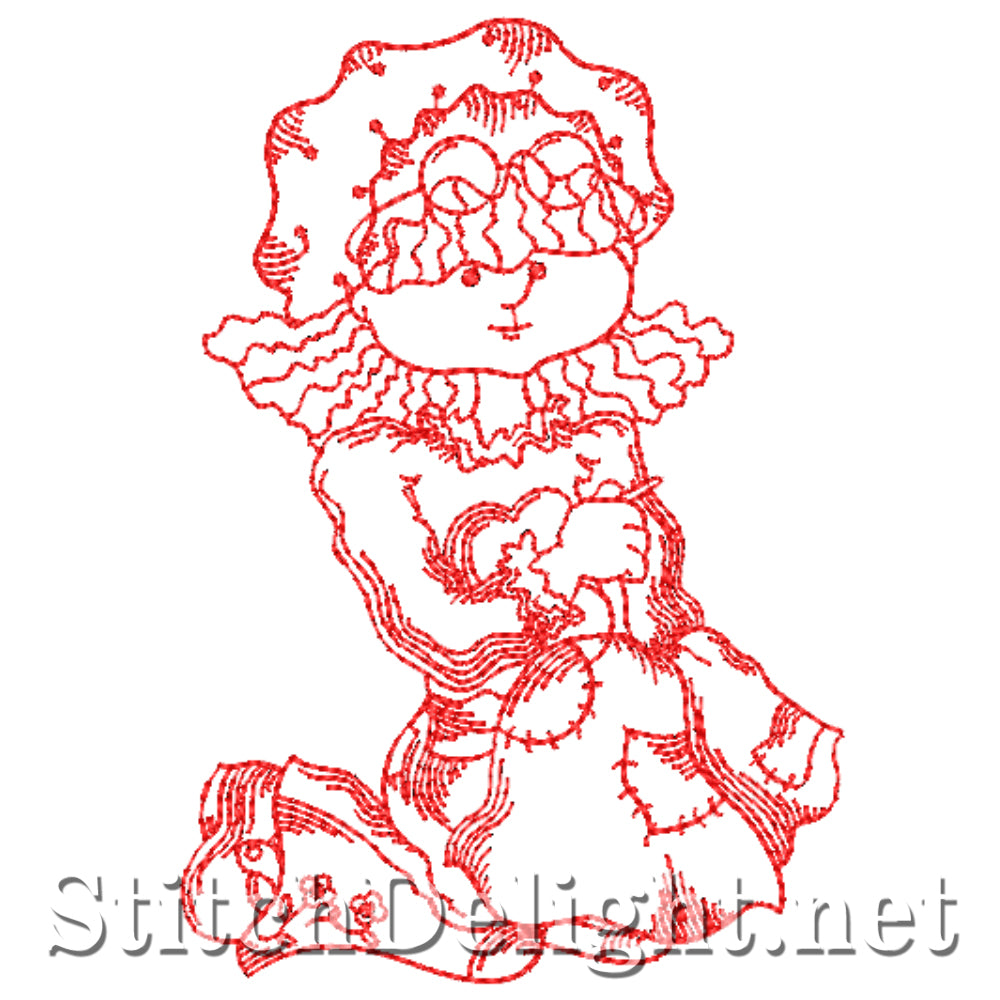 SDS4341 Redwork Sewing Sarah