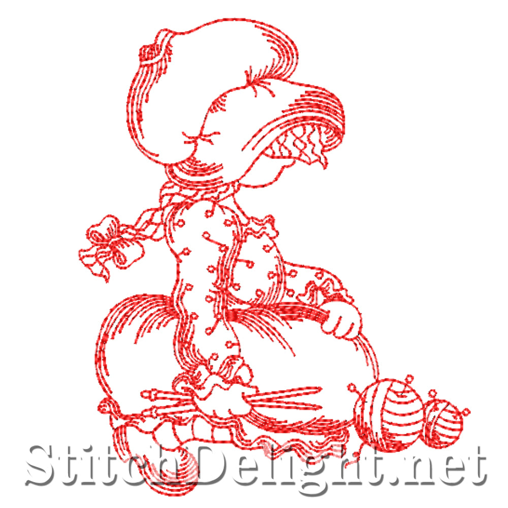 SDS4341 Redwork Sewing Sarah