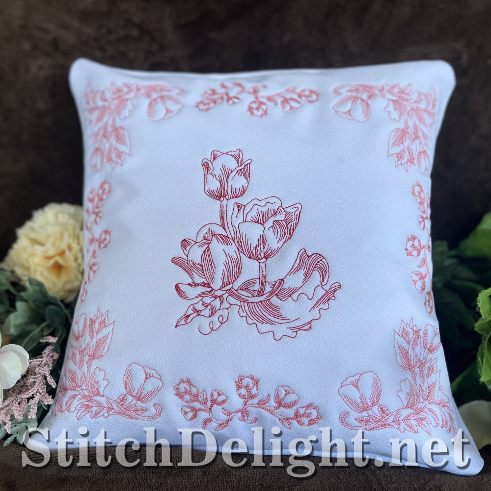 SDS4342 Redwork Tulips
