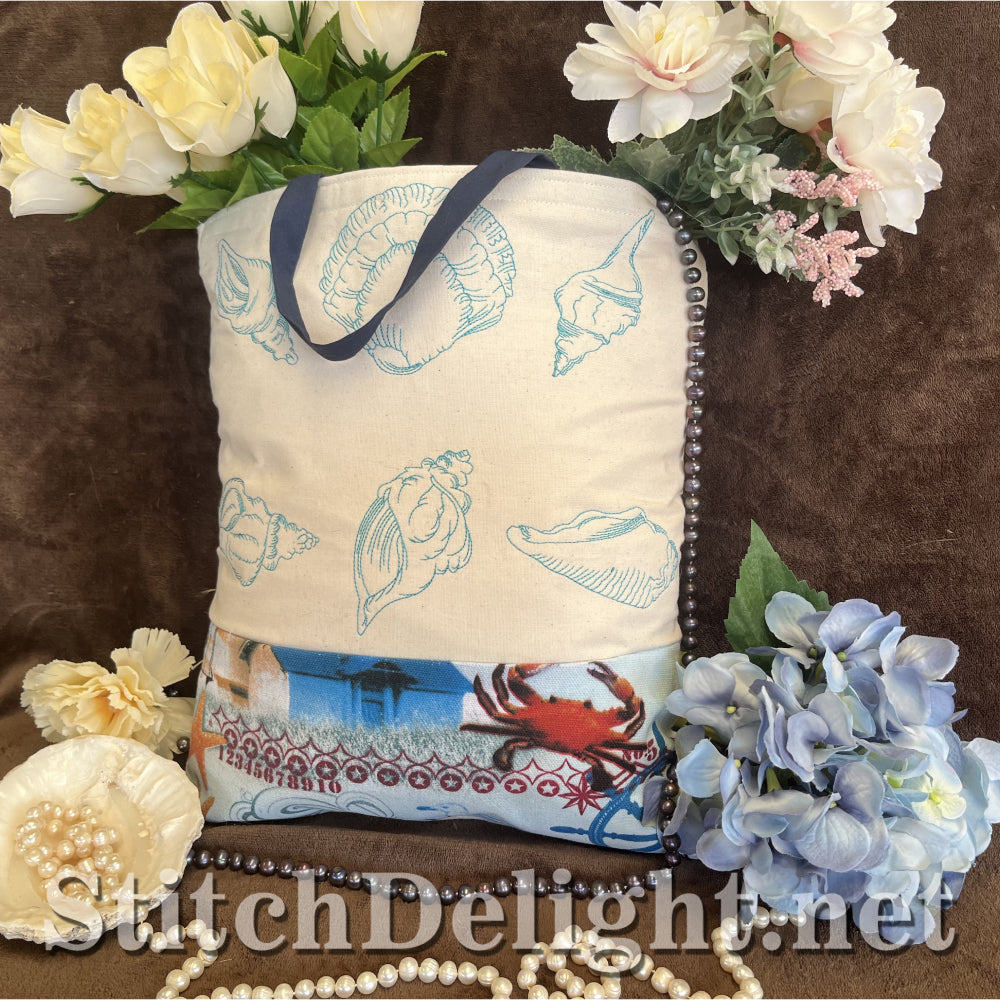 SDS4343 Redwork Sea Shells