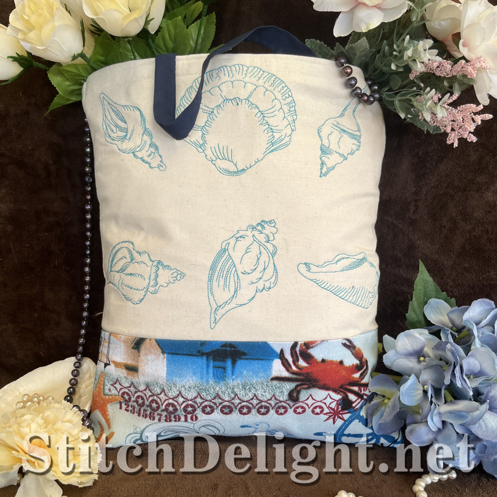 SDS4343 Redwork Sea Shells