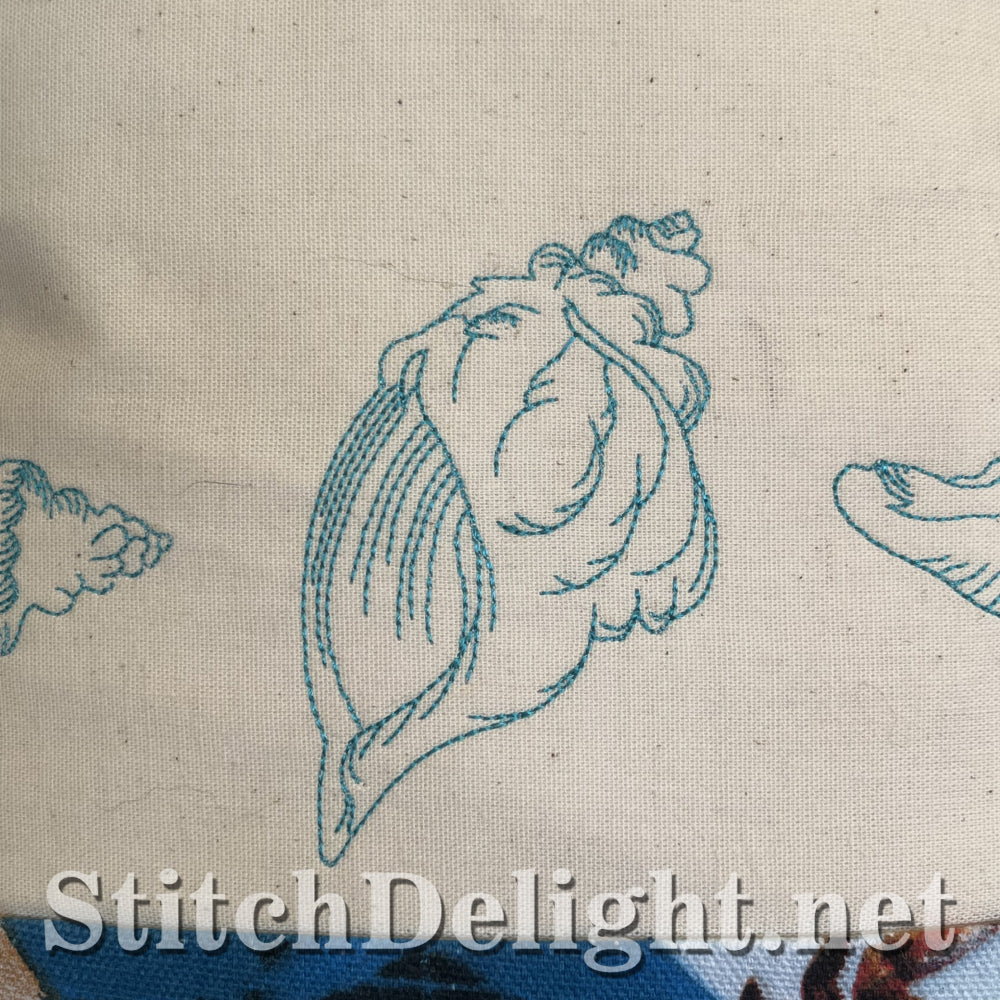 SDS4343 Redwork Sea Shells