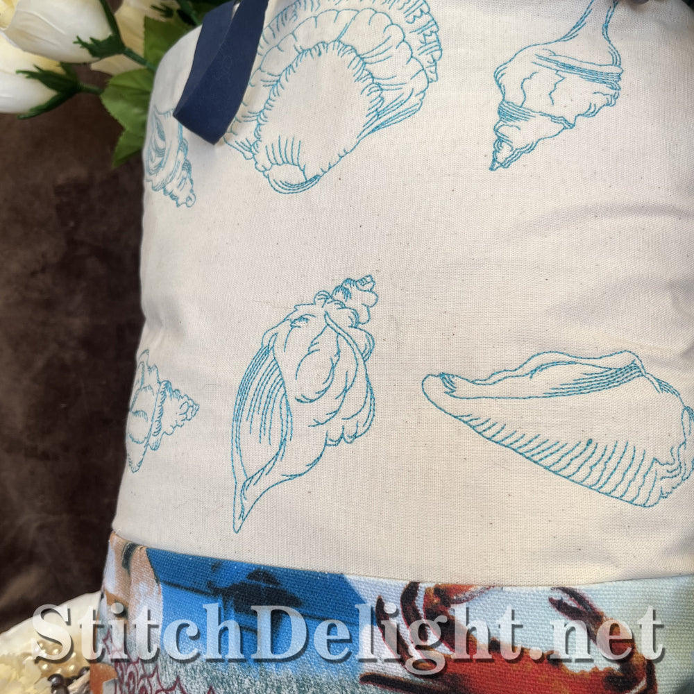 SDS4343 Redwork Sea Shells