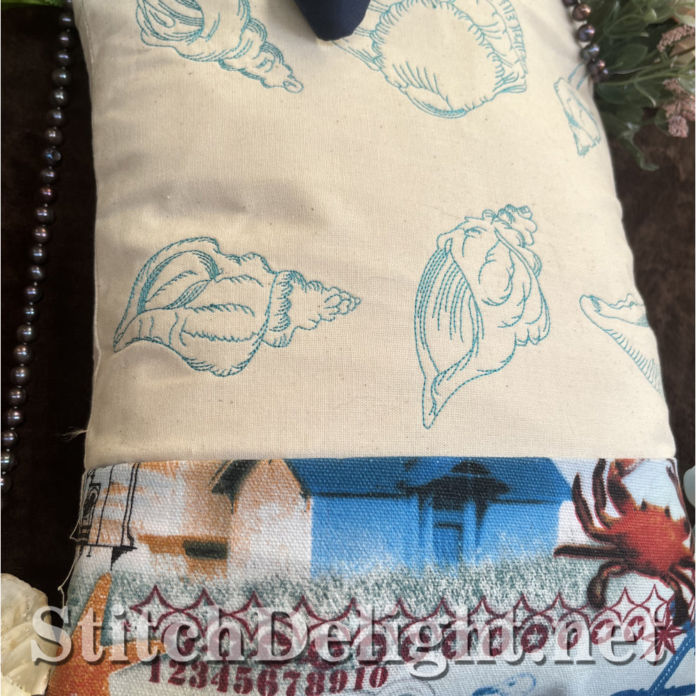 SDS4343 Redwork Sea Shells