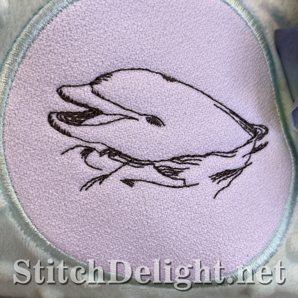 SDS4346 Redwork Dolphin