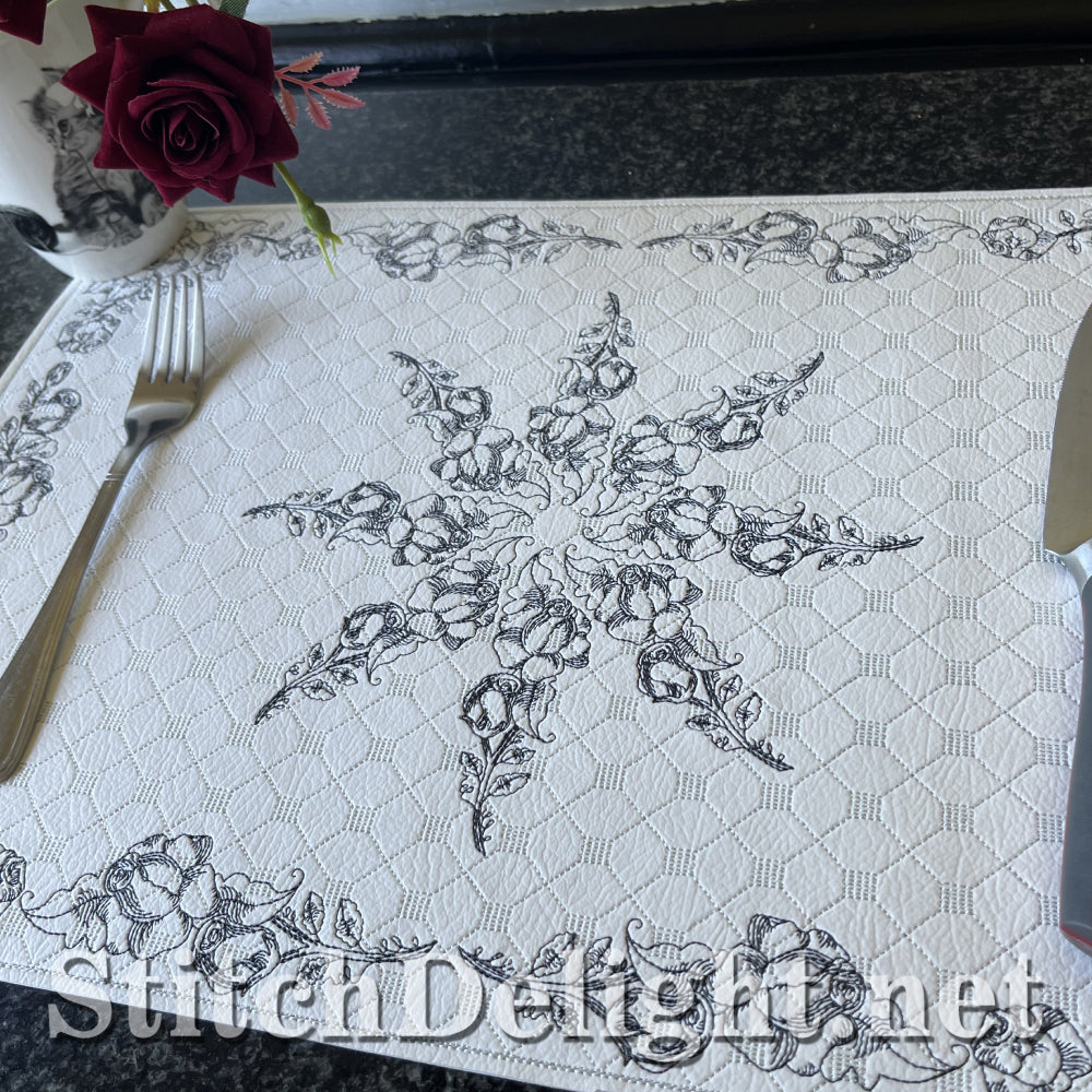 SDS4347 Redwork Roses