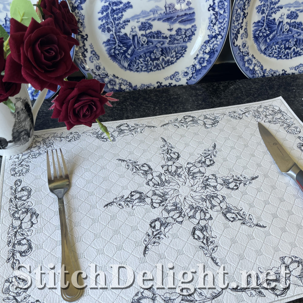 SDS4347 Redwork Roses