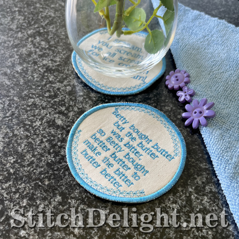 SDS4350 Tongue Twister Coaster