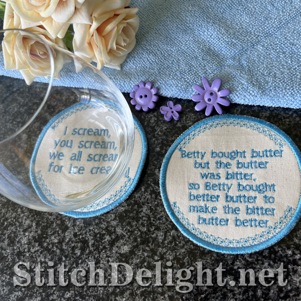 SDS4350 Tongue Twister Coaster