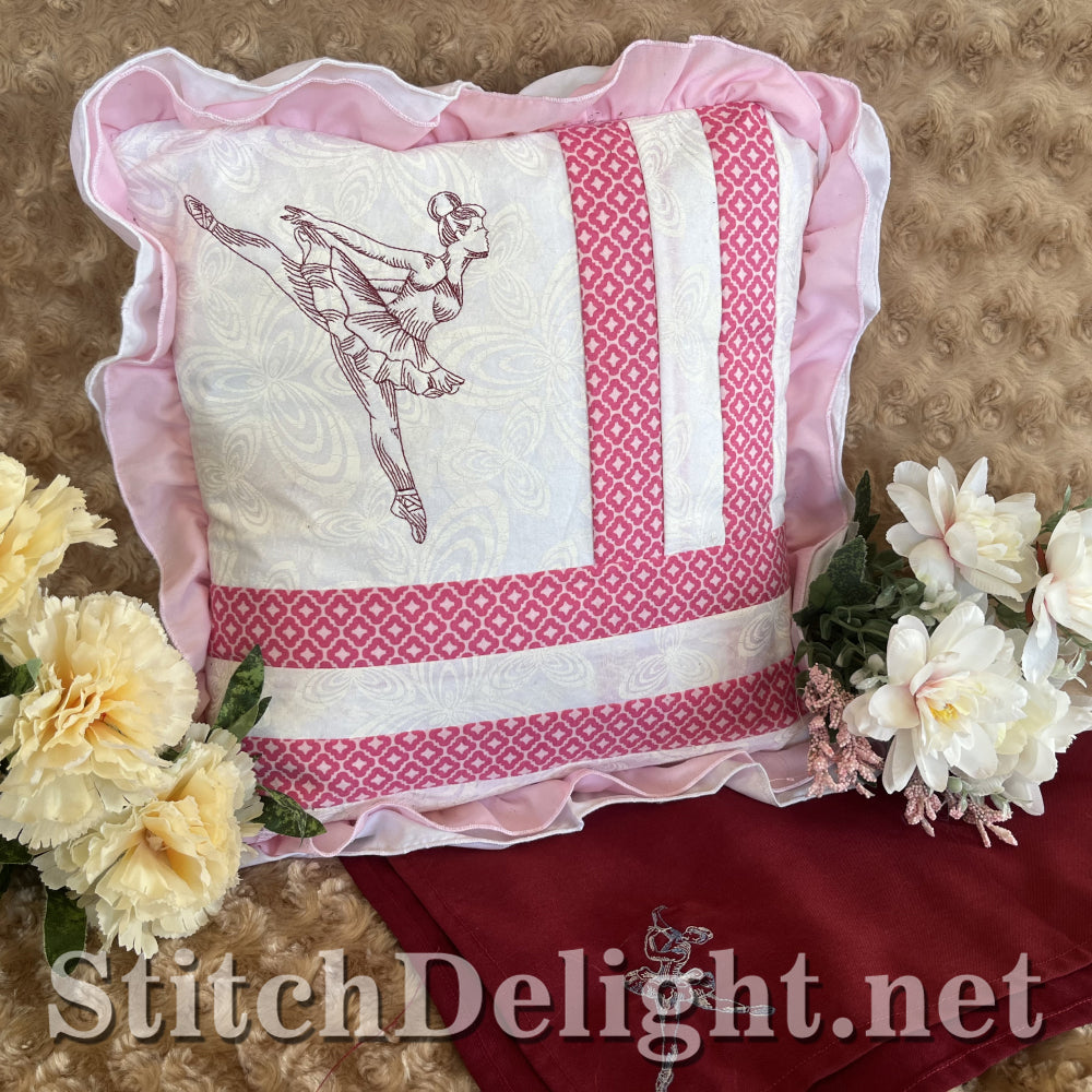 SDS4356 Redwork Ballerina