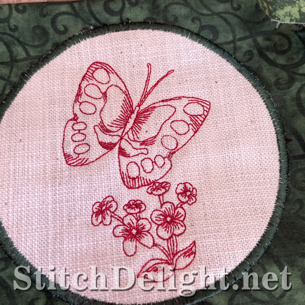 SDS4364 Redwork Butterflies