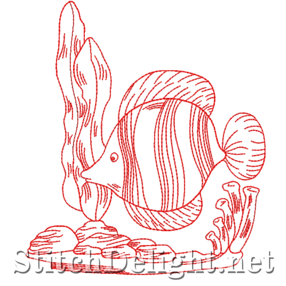 SDS4366 Redwork Fish