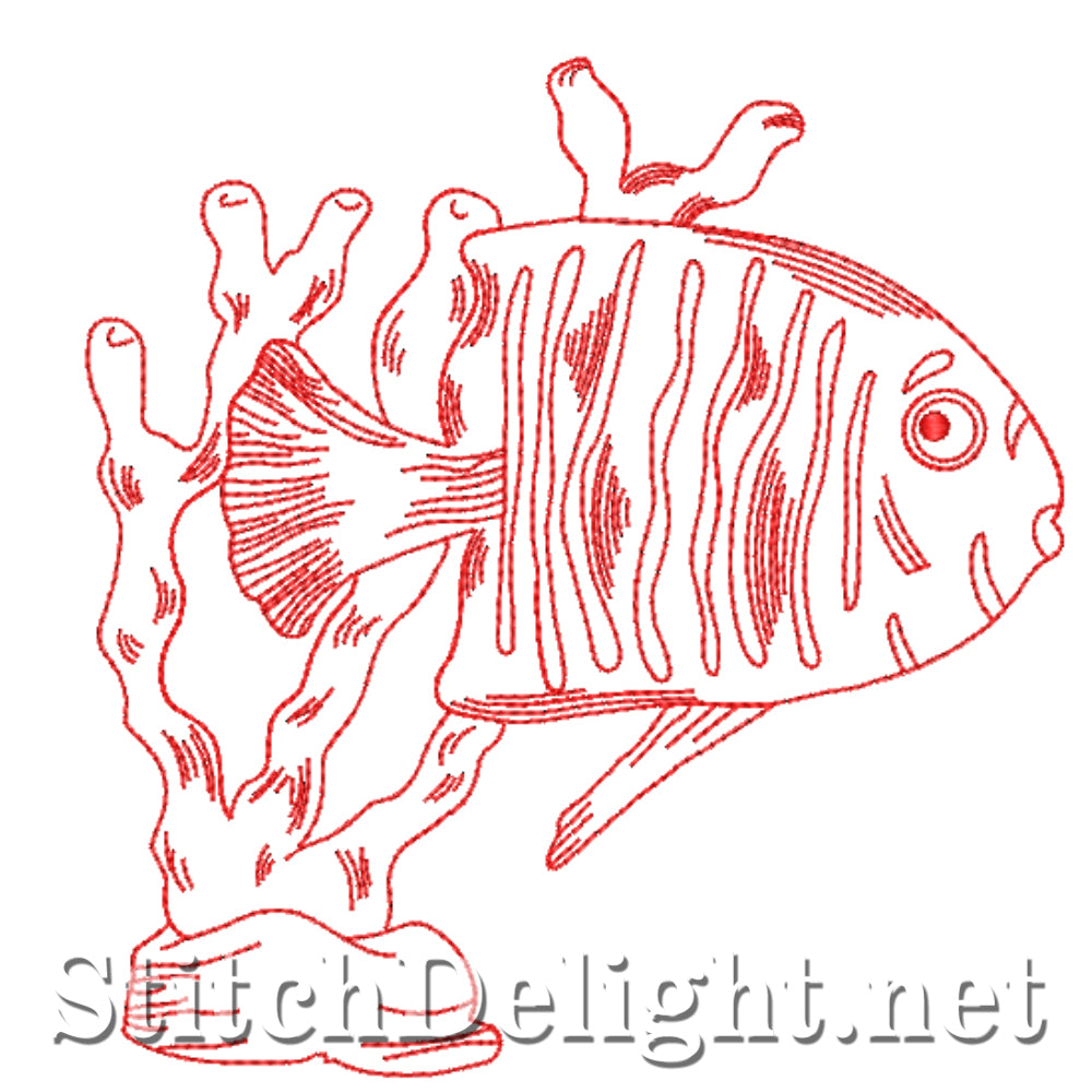 SDS4366 Redwork Fish