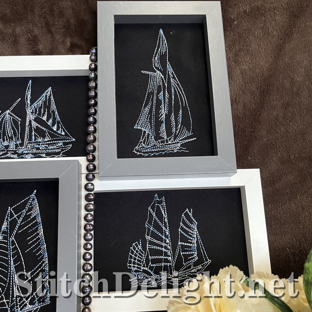 SDS4370 Redwork Sailboat