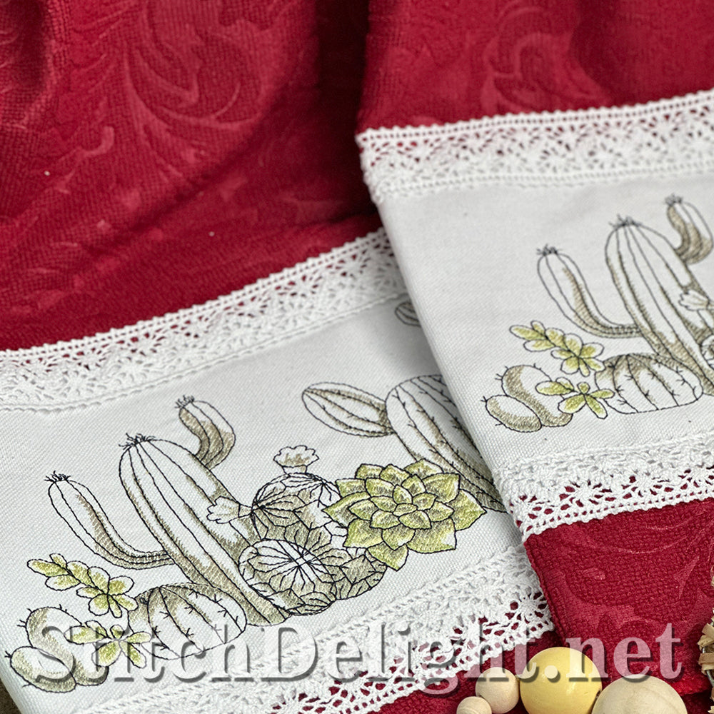 SDS4424 Succulent Towel Topper