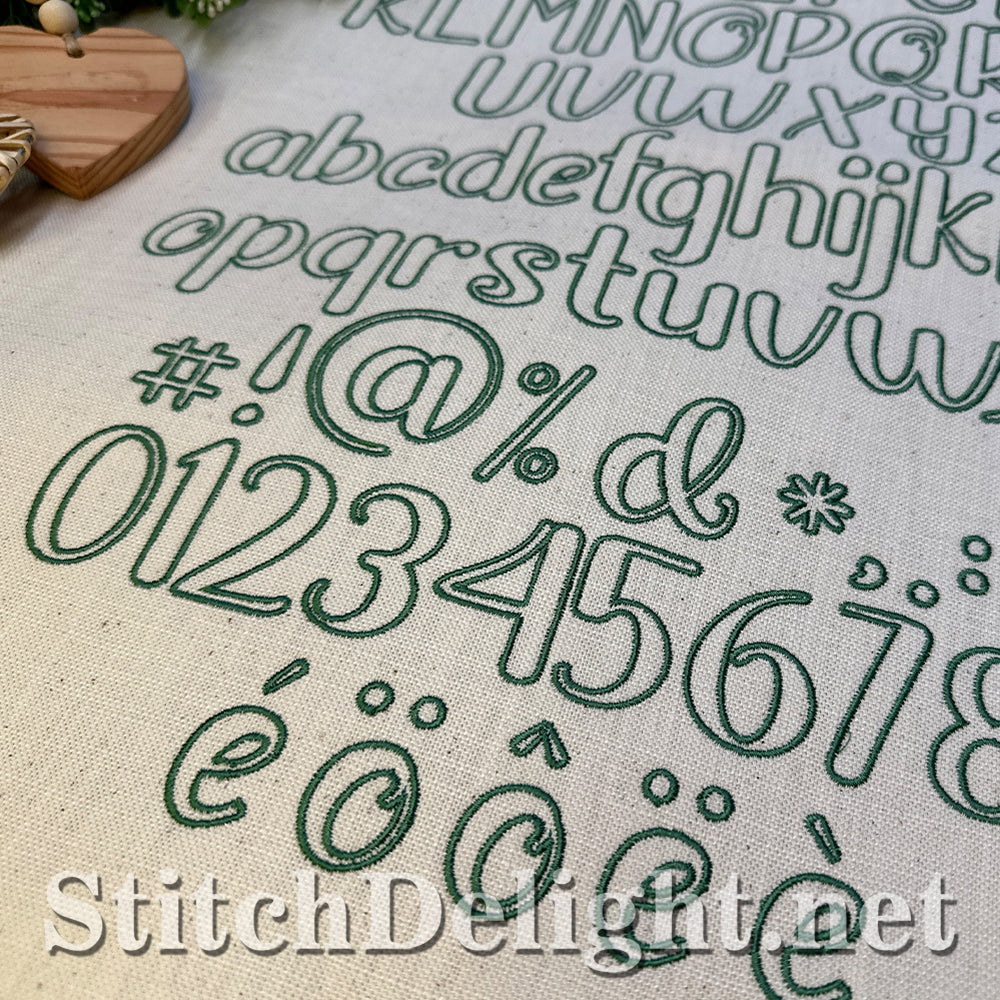 SDS4434 Lily Outline Font
