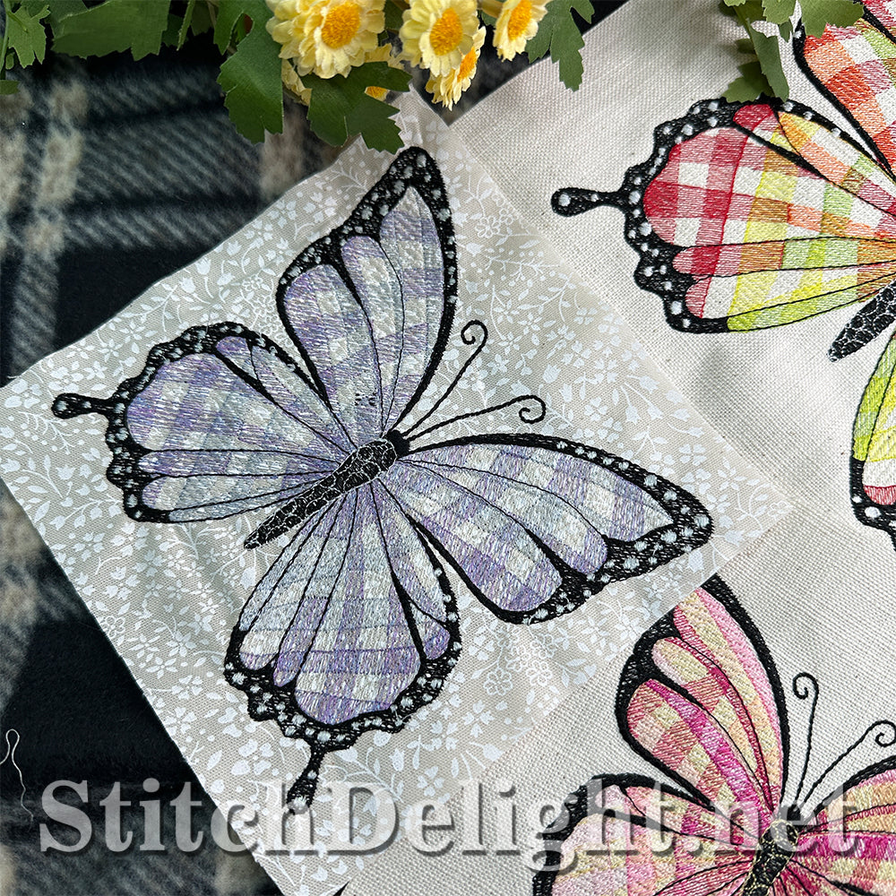 SDS4494 Gingham Butterfly