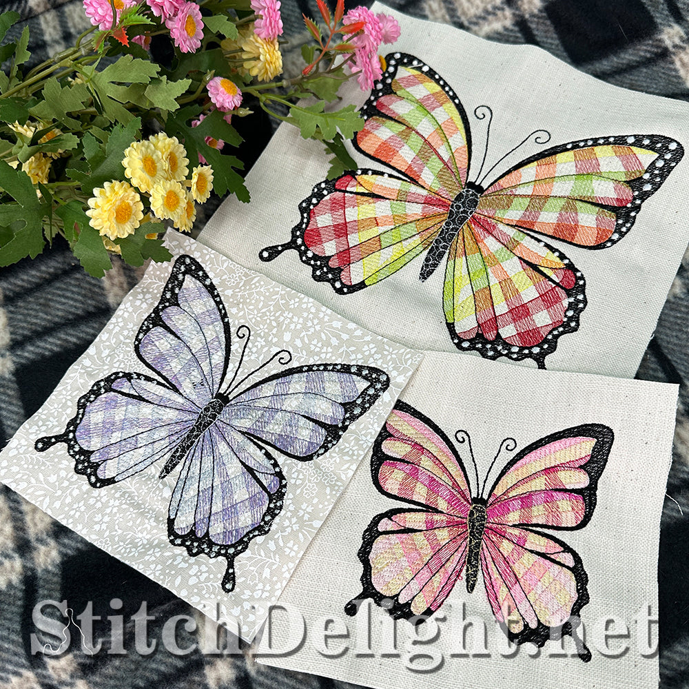SDS4494 Gingham Butterfly