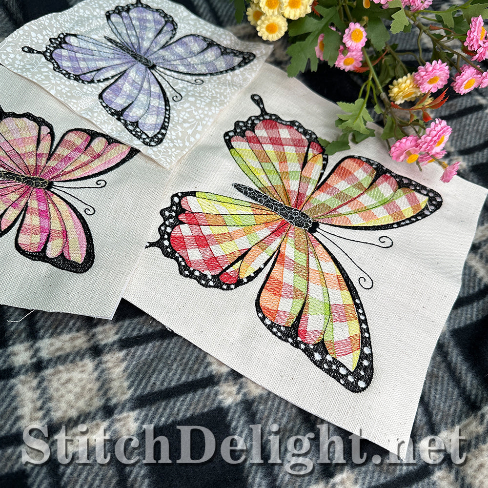SDS4494 Gingham Butterfly