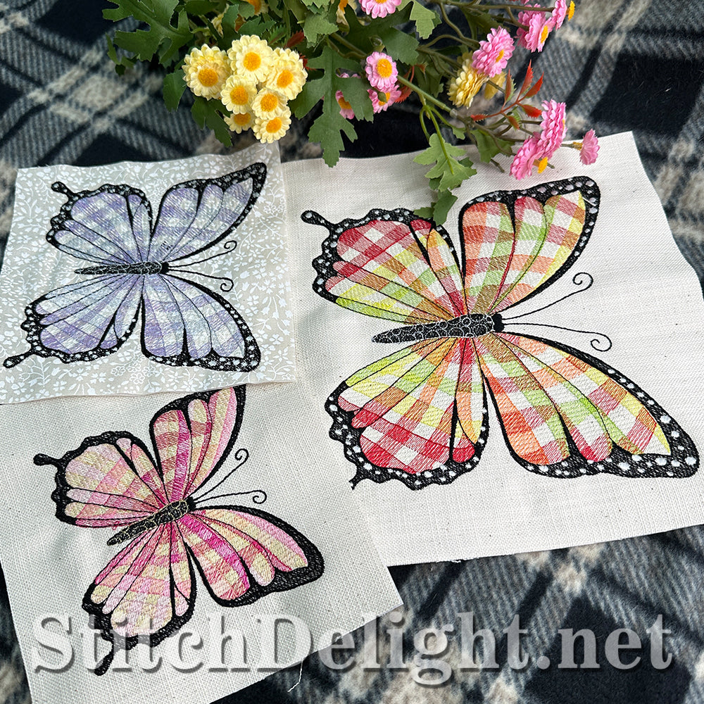 SDS4494 Gingham Butterfly