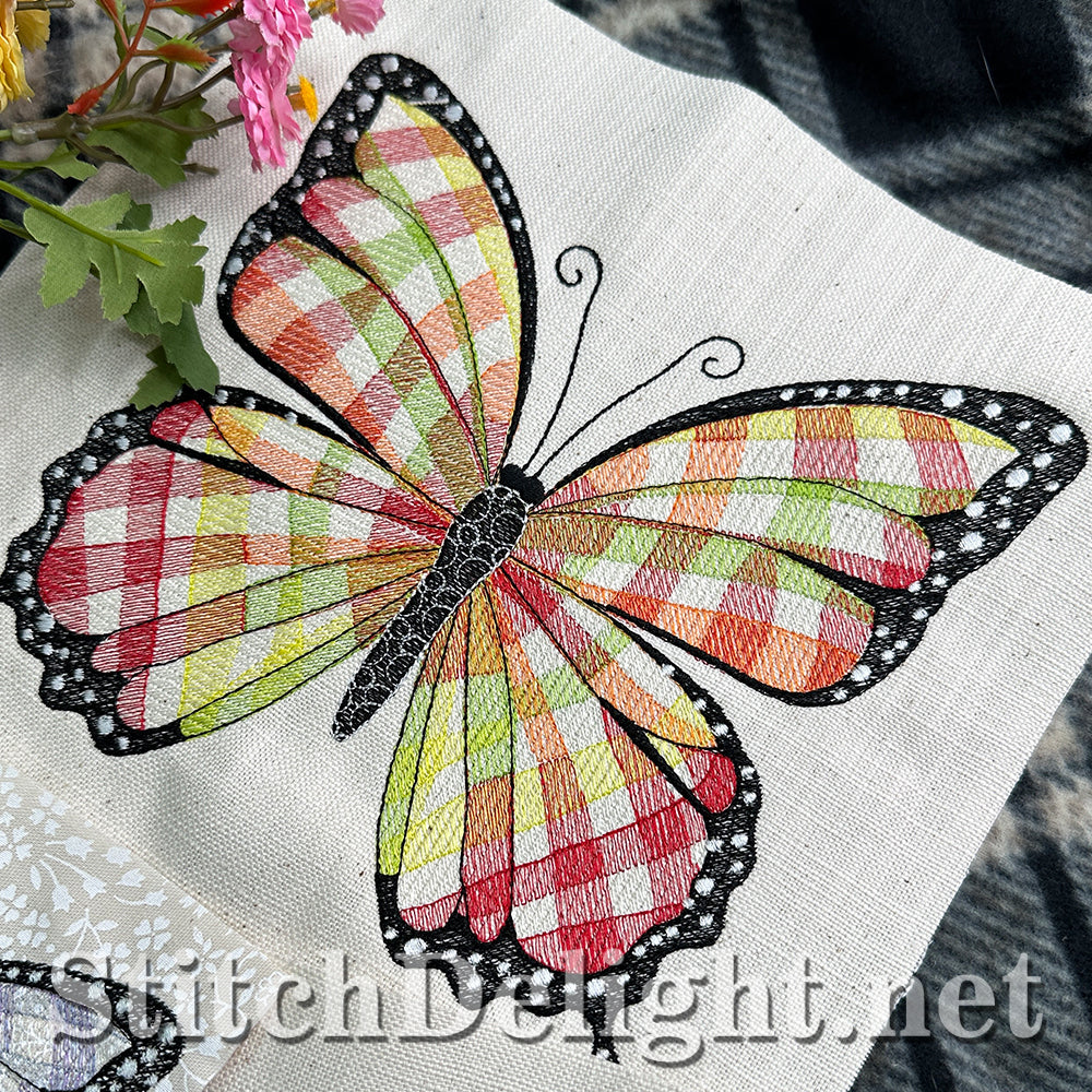 SDS4494 Gingham Butterfly