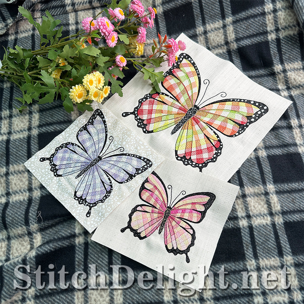 SDS4494 Gingham Butterfly