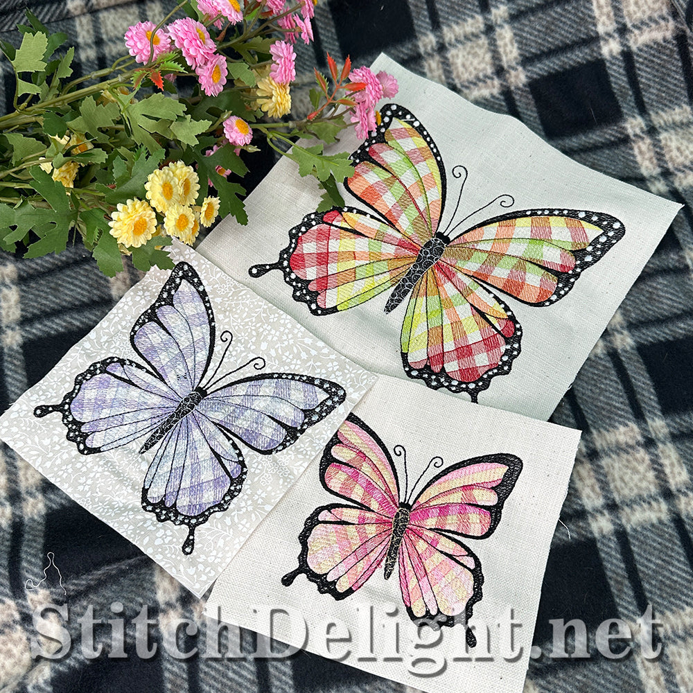 SDS4494 Gingham Butterfly