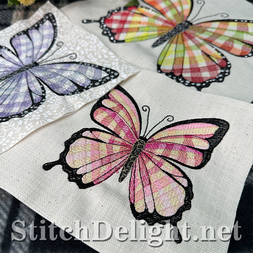 SDS4494 Gingham Butterfly
