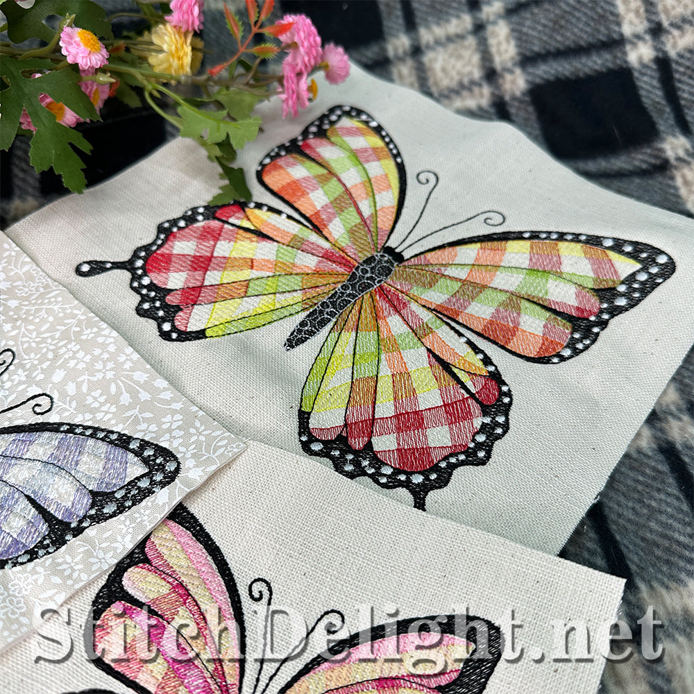 SDS4494 Gingham Butterfly