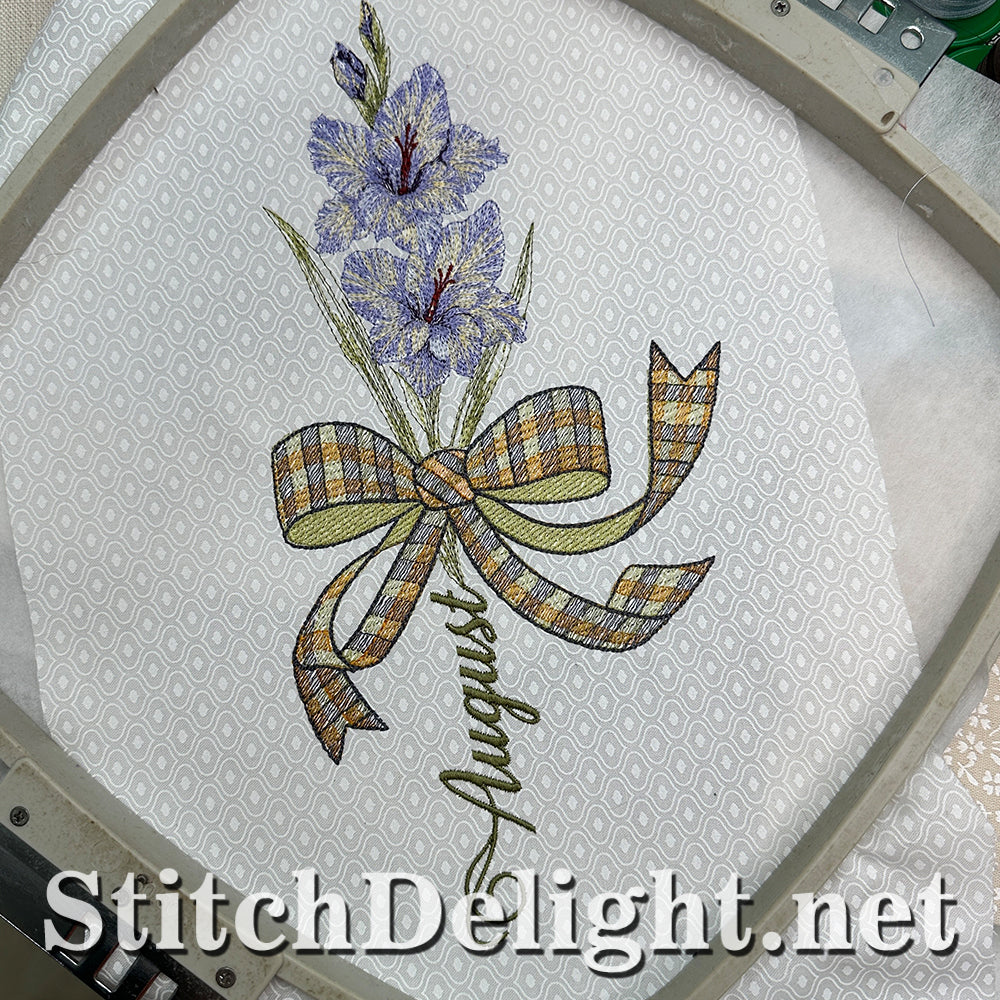 SDS4498 Gingham August Flower