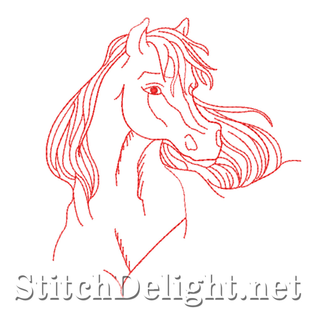SDS4511 Redwork Horses