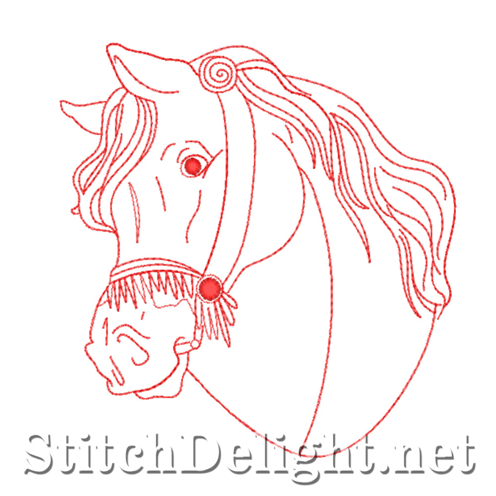 SDS4511 Redwork Horses