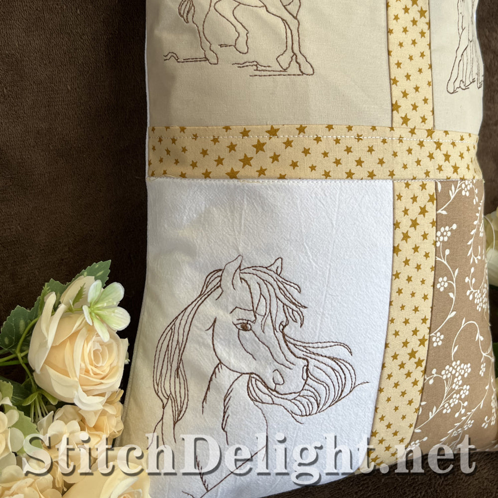 SDS4511 Redwork Horses