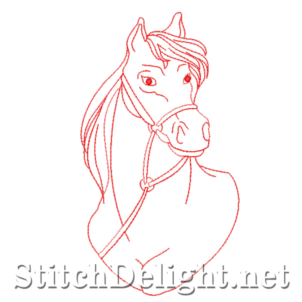 SDS4511 Redwork Horses
