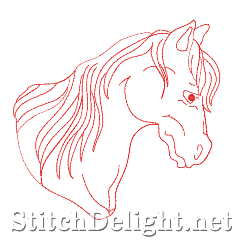 SDS4511 Redwork Horses