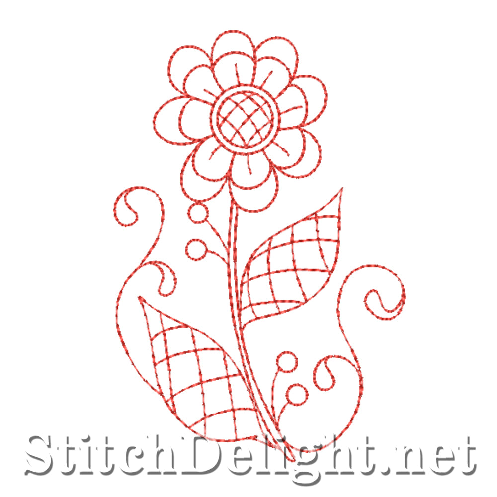 SDS4547 Monocolour Flowers