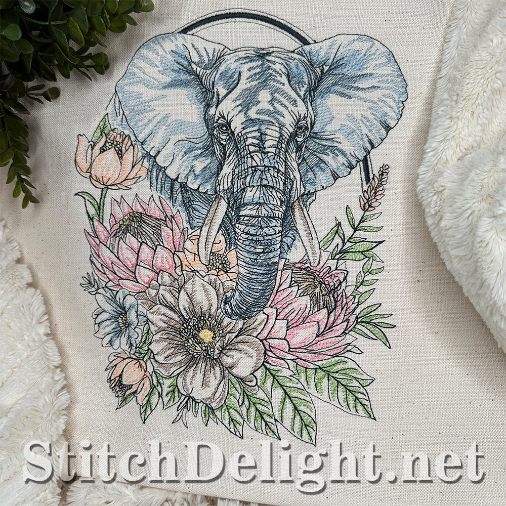 SDS4627 Floral Kingdom Elephant