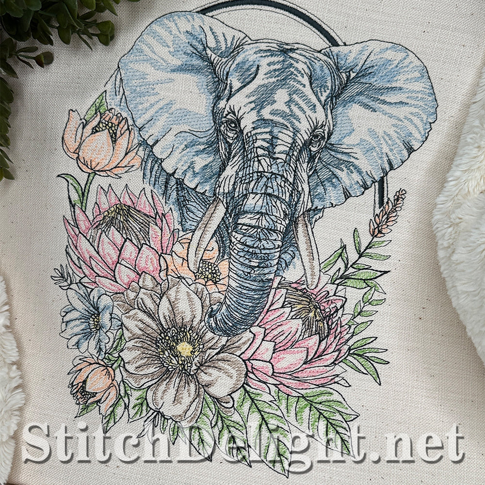 SDS4627 Floral Kingdom Elephant