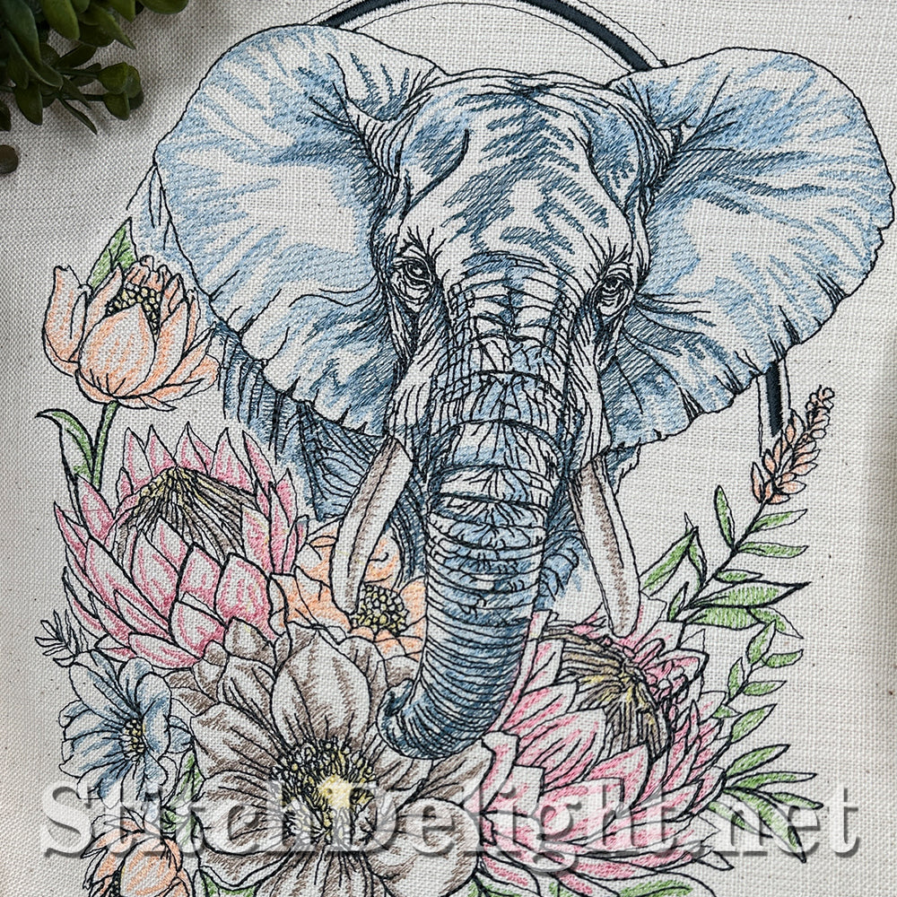 SDS4627 Floral Kingdom Elephant