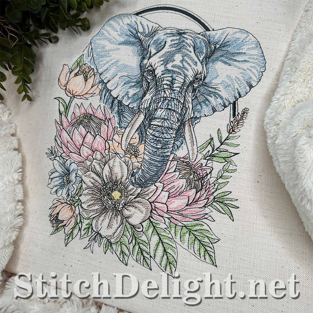 SDS4627 Floral Kingdom Elephant